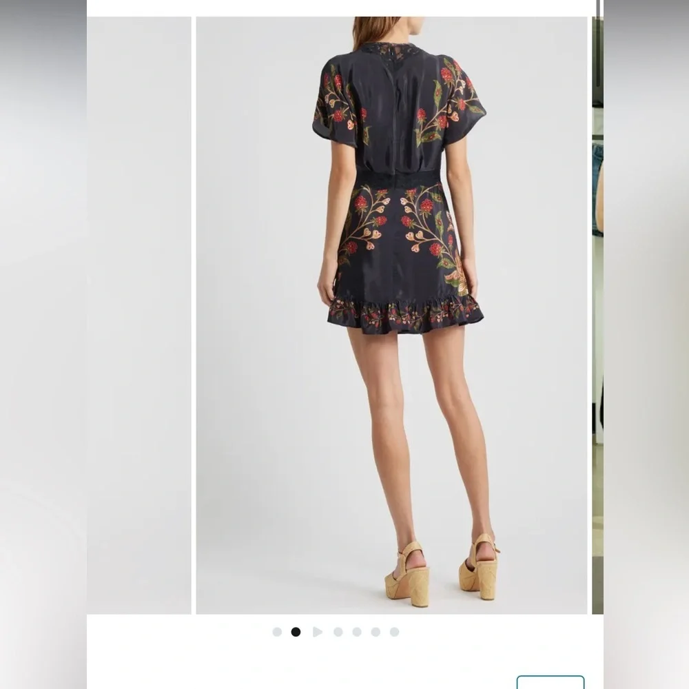 Berry Garden Embroidered Satin Minidress
FARM Rio NEW - Picture 2 of 11